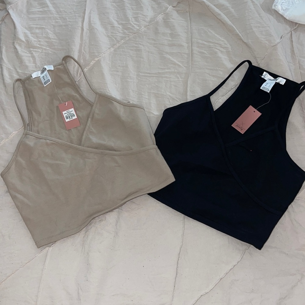 2 cute cropped tanks